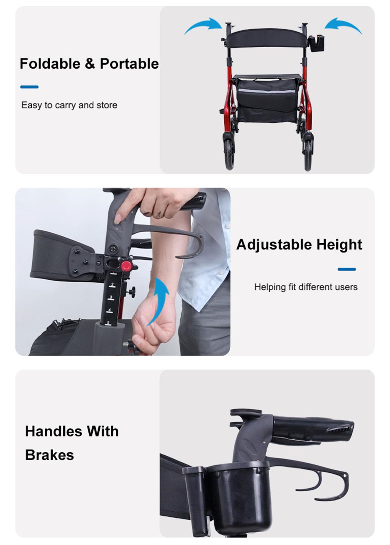 four wheel rollator