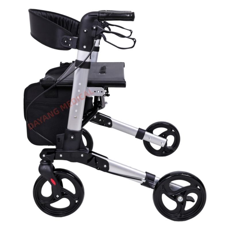 Aluminum Rollator-Adjustable, Foldable & Lightweight