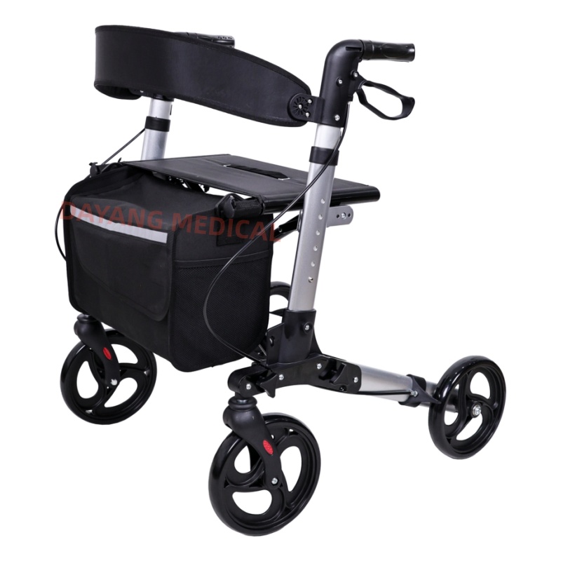 Aluminum Rollator-Adjustable, Foldable & Lightweight