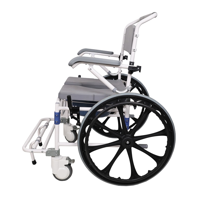 Heavy-Duty Aluminum Commode Chair with 180kg Load Capacity