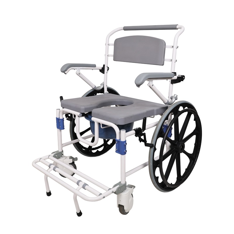 Heavy-Duty Aluminum Commode Chair with 180kg Load Capacity