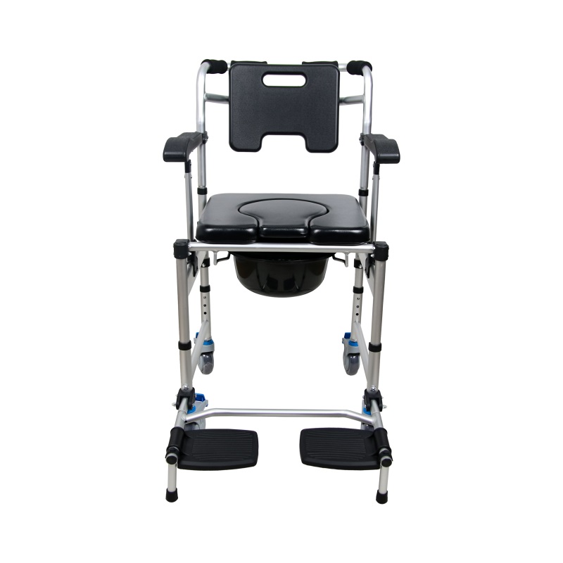 Premium Anodized Aluminum Commode Chair | Durable & Slip-Resistant