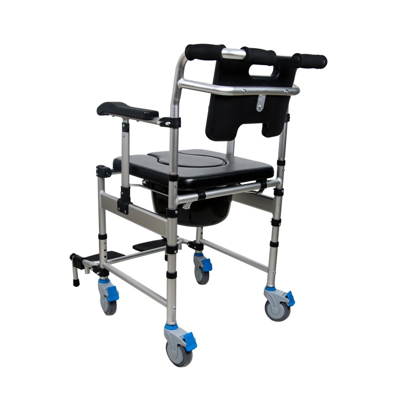 Premium Anodized Aluminum Commode Chair | Durable & Slip-Resistant
