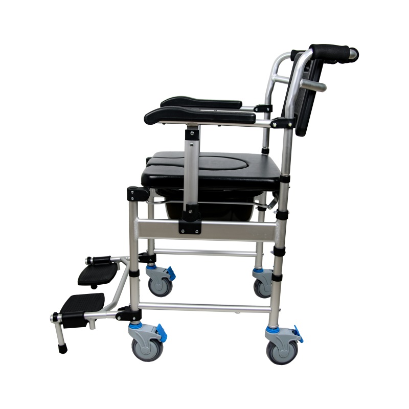 Premium Anodized Aluminum Commode Chair | Durable & Slip-Resistant