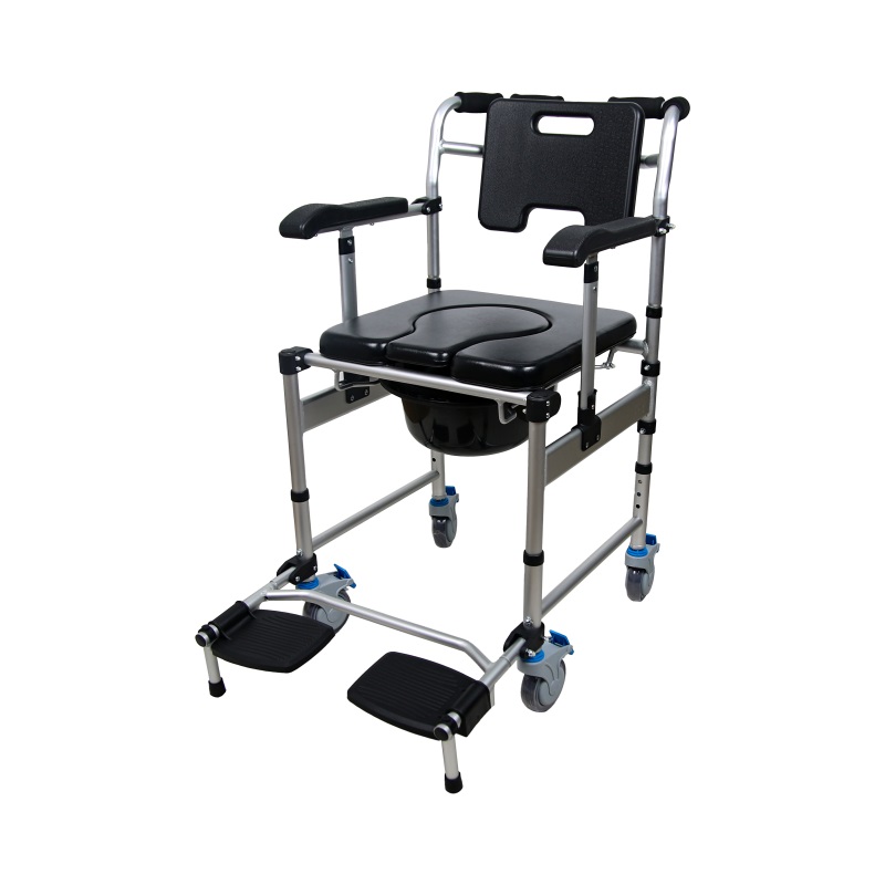 Premium Anodized Aluminum Commode Chair | Durable & Slip-Resistant