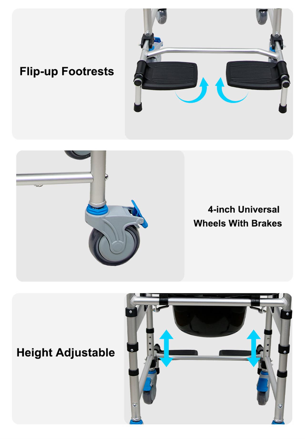 adjustable commode chair