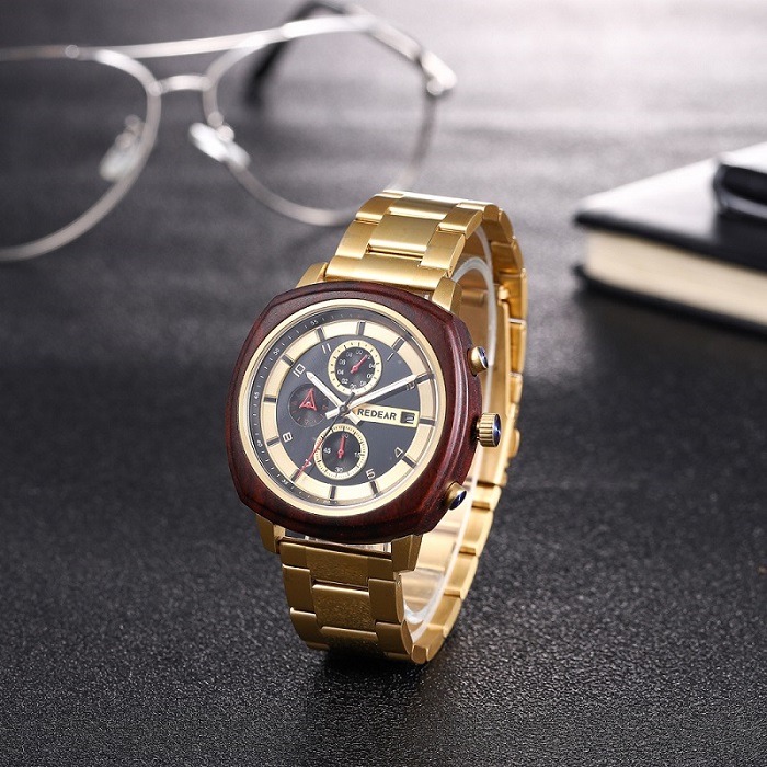 Analogowy zegarek kwarcowy Golden Company Origin