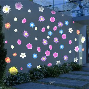 Outdoor Falling flowers dynamic special effects projection light indoor decoration gobo logo projector advertising light