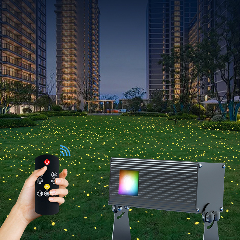 20W dynamic breathing firefly laser projection light outdoor waterproof park lighting projection gobo logo projector