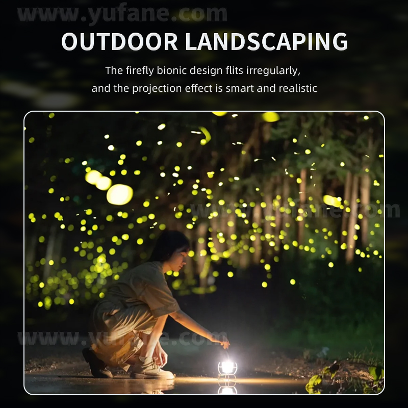 30W Dynamic Breathing Firefly Laser Projection Light Outdoor Waterproof Park Lighting Projection Gobo logo Projector