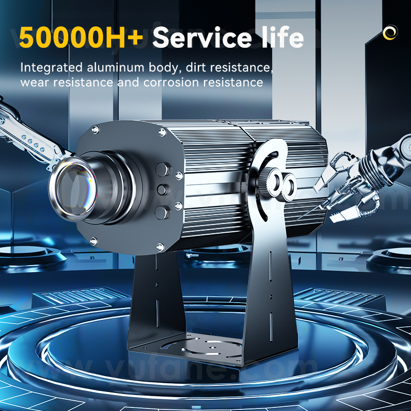 Yufan High Power Gobo Projector Waterproof Super Bright Laser logo Outdoor Building Image Display Business Led Advertising Light