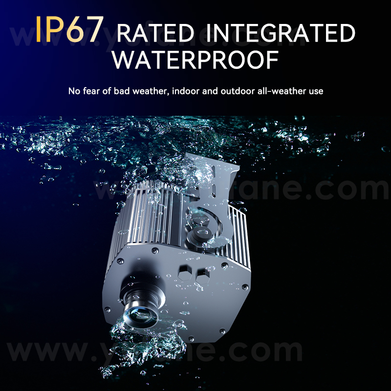Yufan Eight Figure Static Switch Advertising Projector Light Outdoor IP67 Waterproof Ground Signboard Custom Gobo logo Projector