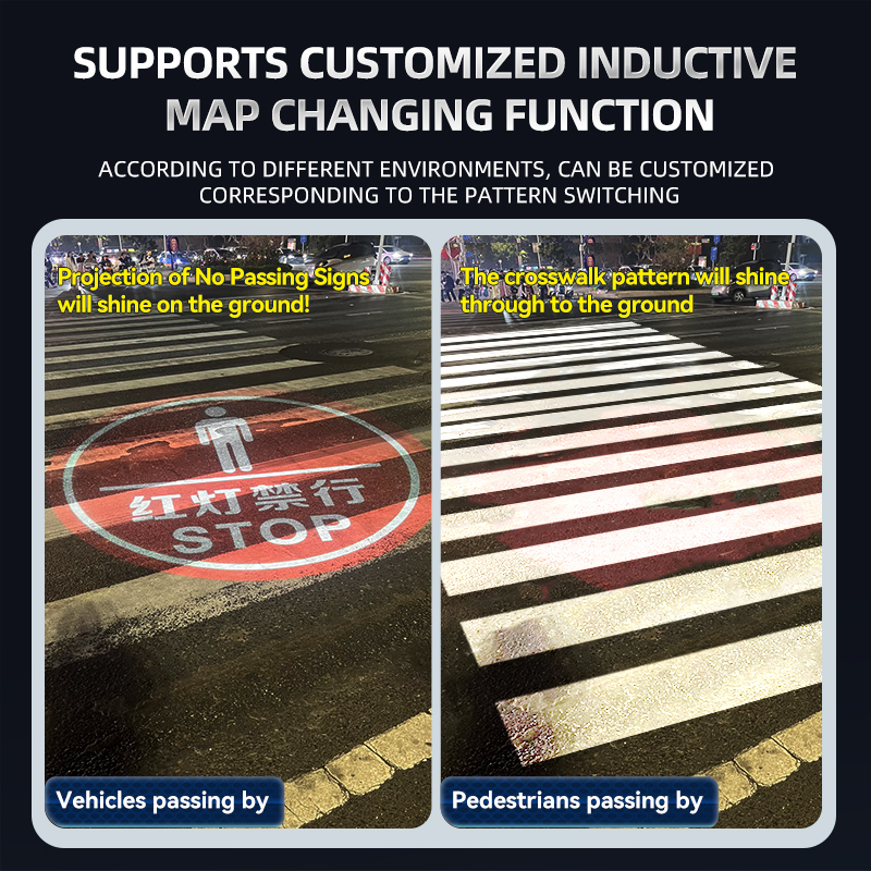 Yufan Crosswalk Marking Gobo Projector Industrial Pedestrian Walkway Warning Traffic Light Traffic signal Advertising Light