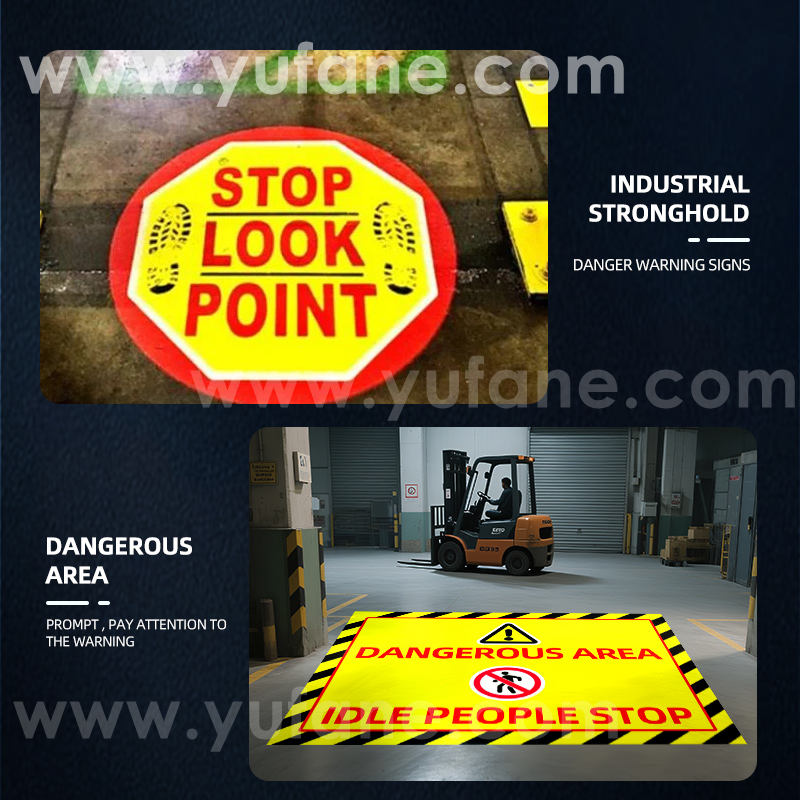 Yufan High Power Industrial Sensor Projection Light Overhead Crane Crane Safety Warning logo Workshop Forklift Gobo Projector