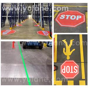 Yufan High Power Industrial Sensor Projection Light Overhead Crane Crane Safety Warning logo Workshop Forklift Gobo Projector