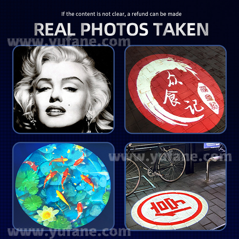 Yufan Four Figure Static Switch Advertising Projector Light Outdoor IP67 Waterproof Ground Signboard Custom Gobo logo Projector