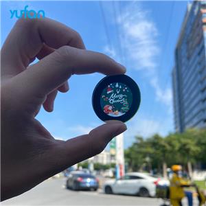 Yufan Oem Gobo Lens Laser Process Custom 37mm 53mm Single Two Three Full Color Thicknesquartz Glass Filter logo Projector
