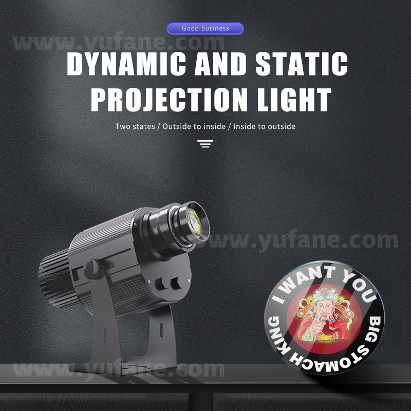 Yufan Movable and Static Gobo Projector Indoor Pattern Spotlight Outdoor Waterproof Custom Advertising logo Projection Light