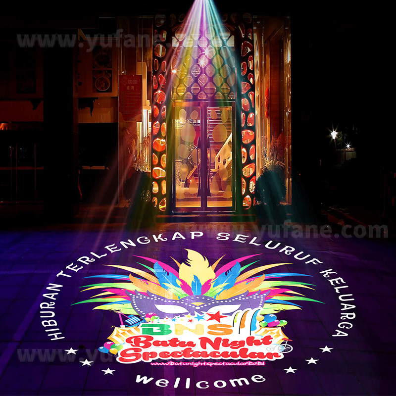 Yufan Movable and Static Gobo Projector Indoor Pattern Spotlight Outdoor Waterproof Custom Advertising logo Projection Light
