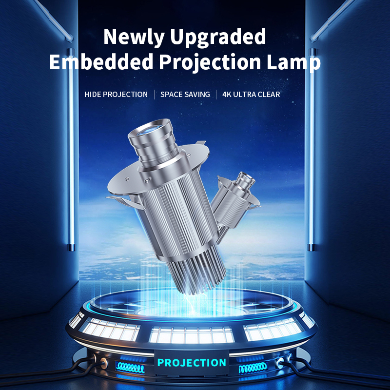 Yufan Embedded Gobo Projector Indoor Concealed Floor Guidelines Custom Pattern Signage Ceiling Advertising logo Projection Light