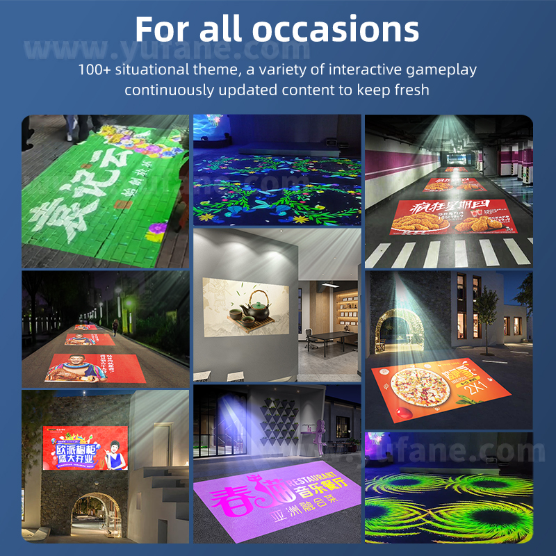 Other advertising equipment elevator zoom dynamic image decorations projection light smart animation video gobo logo projector