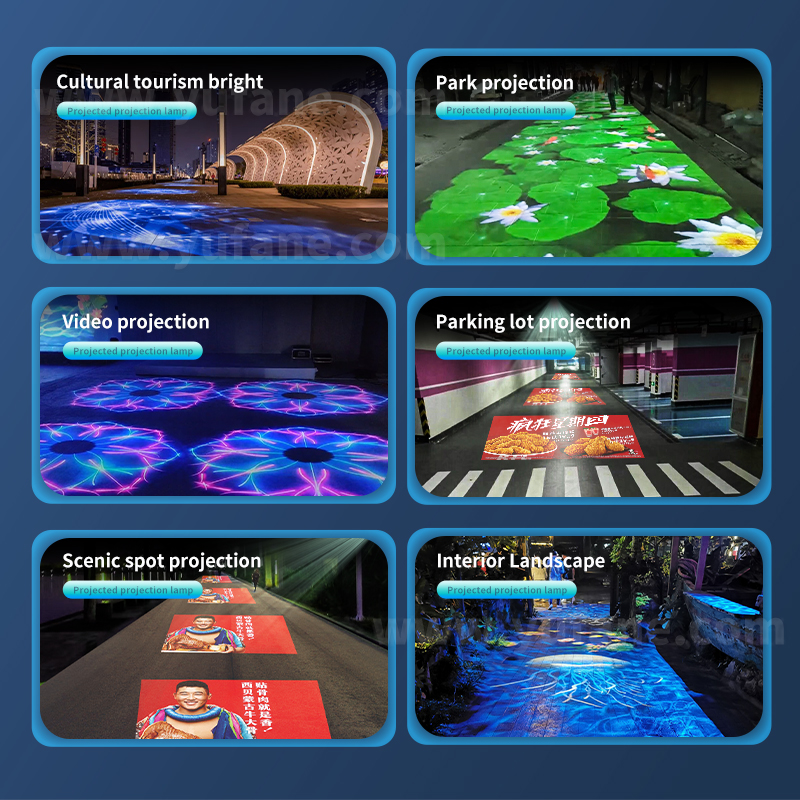 Other advertising equipment elevator zoom dynamic image decorations projection light smart animation video gobo logo projector