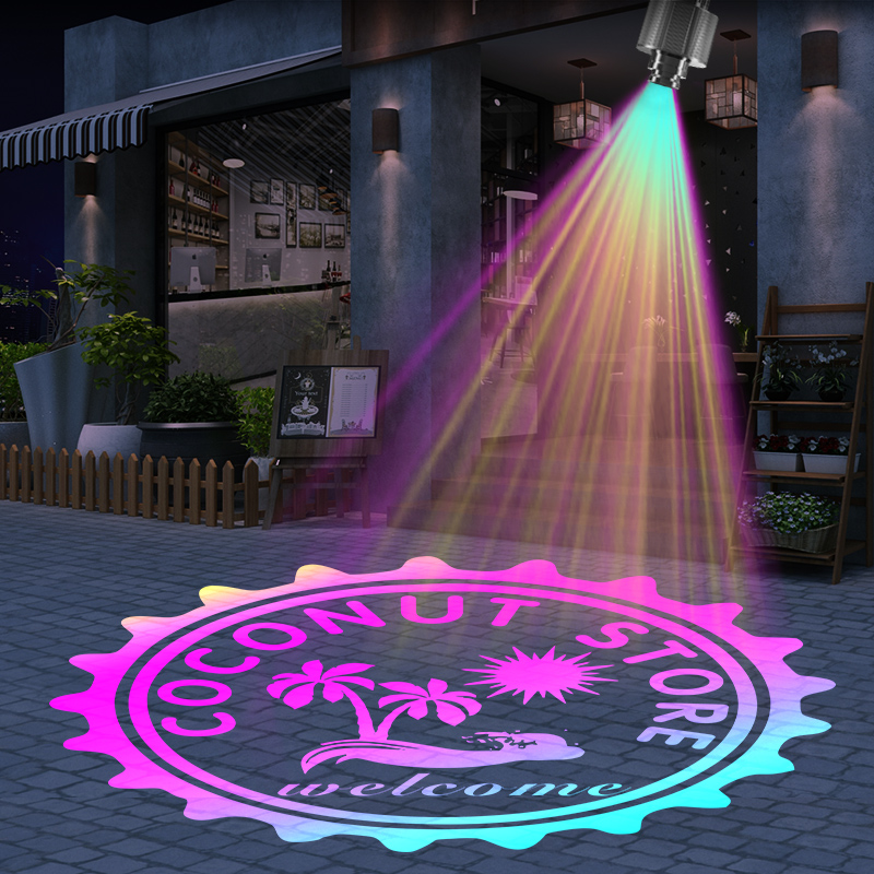 Yufan Dynamic Color Changing Light Indoor Wall Decoration Wedding Light logo Gobo Projector Outdoor Waterproof Advertising Light