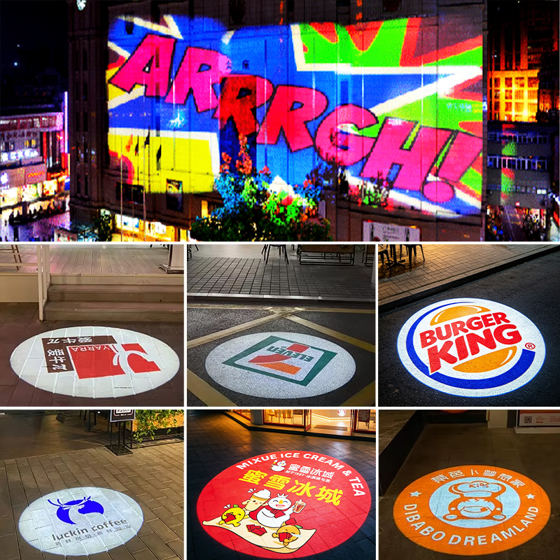 Yufan 15W gobo logo projector Excellent Bright HD Pro Aluminum Alloy Non Waterproof Indoor Wall Floor Entrance Advertising Light
