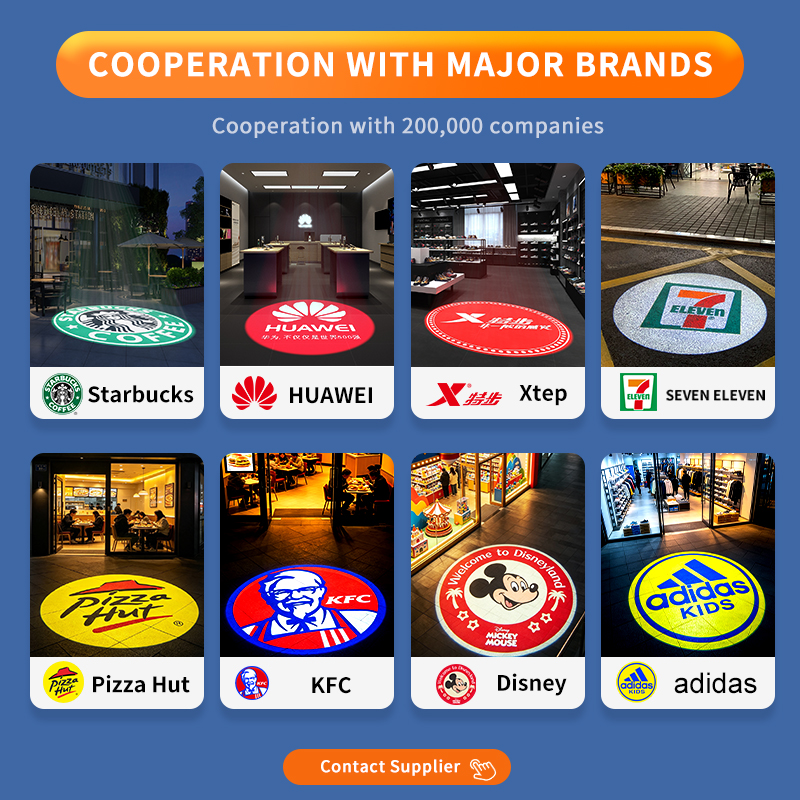 Yufan 25W Gobo logo Projector Excellent Bright HD Pro Aluminum Alloy Non Waterproof Indoor Wall Floor Entrance Advertising Light