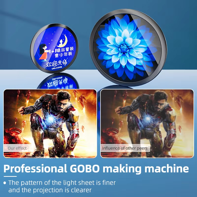 Yufan 25W Gobo logo Projector Excellent Bright HD Pro Aluminum Alloy Non Waterproof Indoor Wall Floor Entrance Advertising Light
