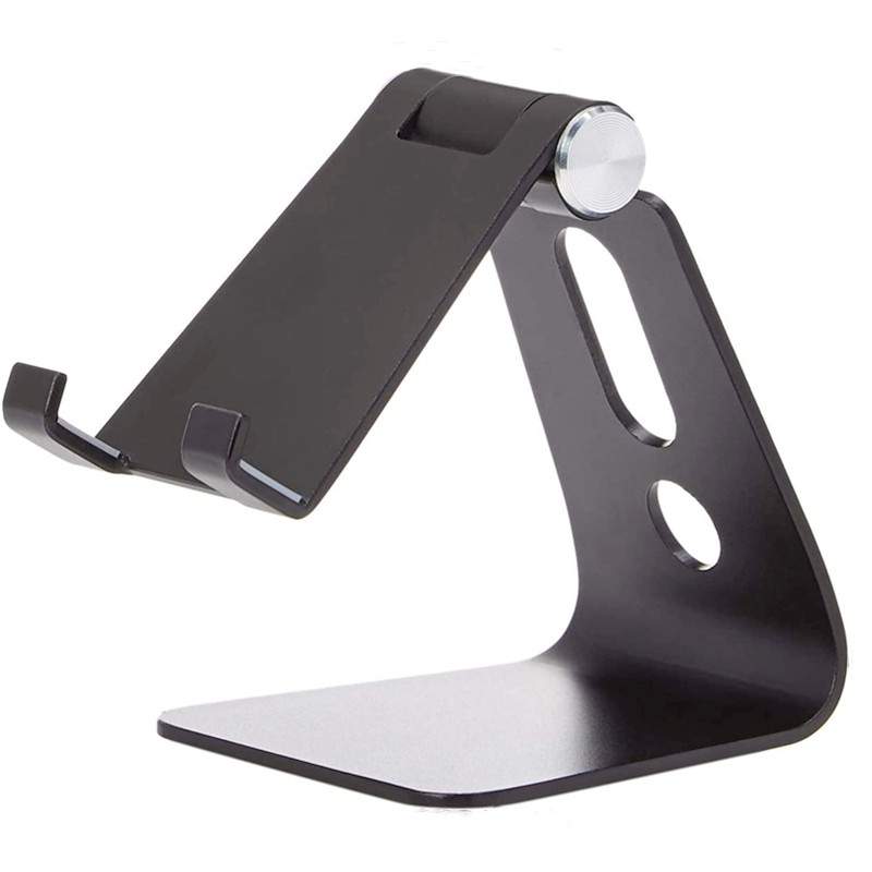 Soporte ajustable de aluminio para escritorio para teléfono celular