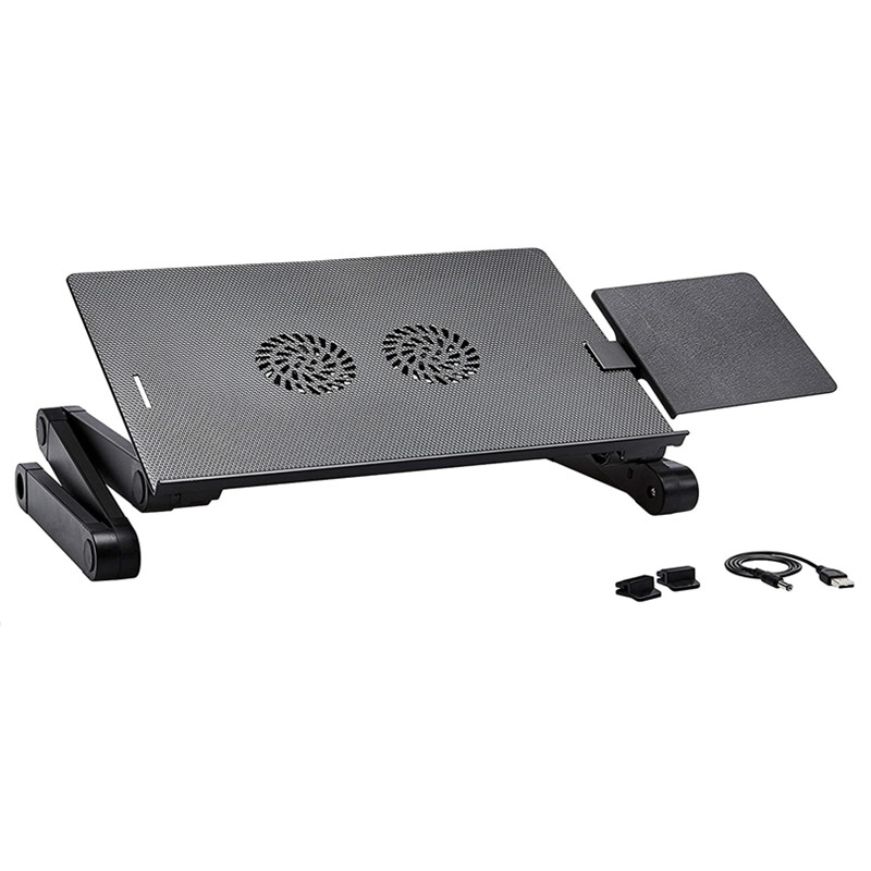 Foldable Portable Aluminum Laptop Stand With Fans