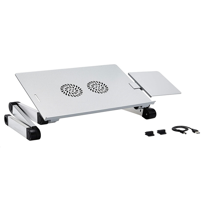 Foldable Portable Aluminum Laptop Stand With Fans Wholesale, Foldable Portable Aluminum Laptop Stand With Fans Factory, Supply Foldable Portable Aluminum Laptop Stand With Fans