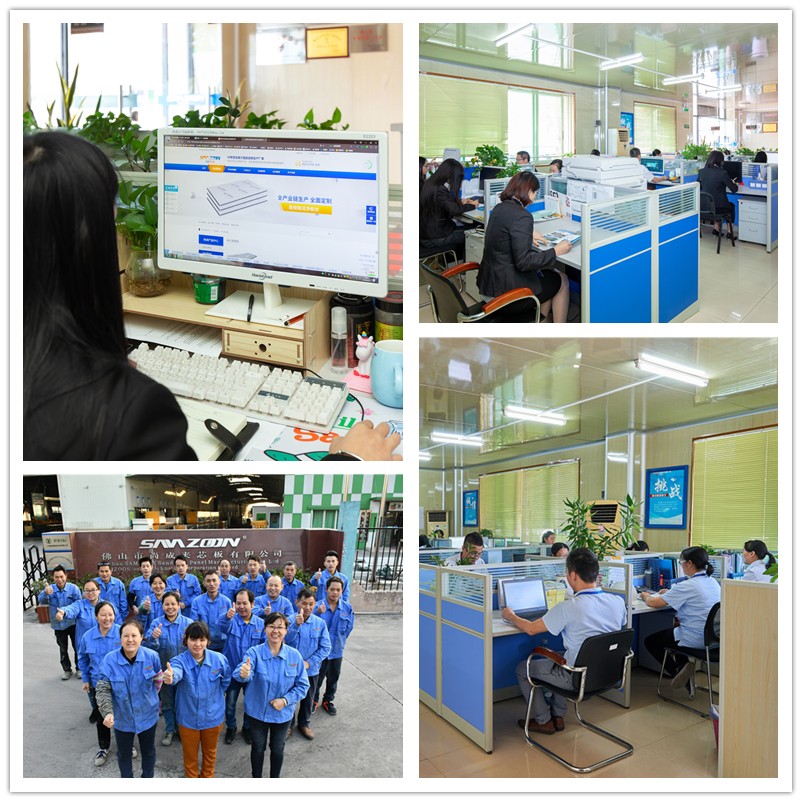 Our customer service department with sales and workers