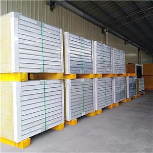 Insulated Rockwool Sandwich Panel For Steel Structure Building Rockwool Insulation Panels For Wall