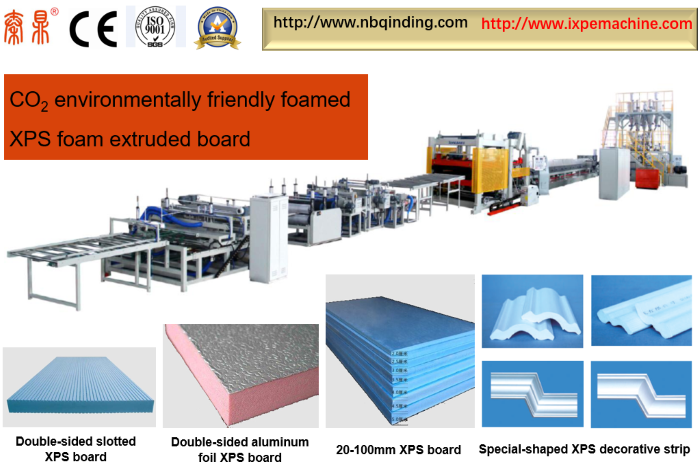 XPS Foamed Board Production Line Plastic Foaming Machinery Factory