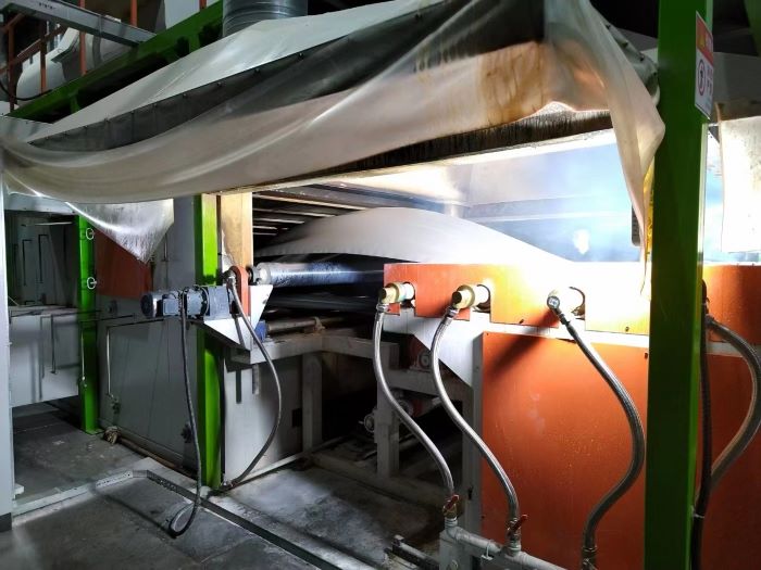 XPE foam machine production line customer return visit