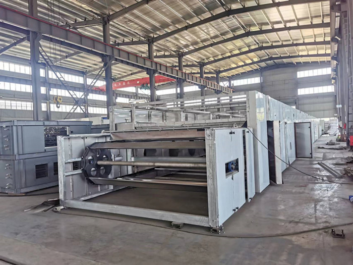 The 3500mm XPE foam production machine ordered by foreign customer has entered the assembly stage in our factory