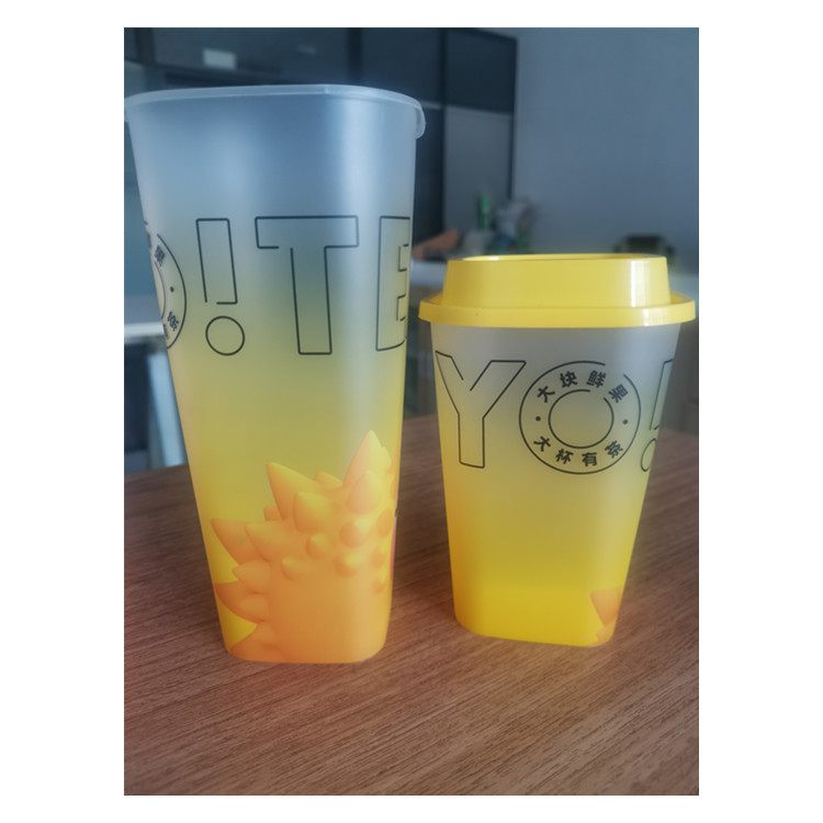 New customized milk tea cup with IML technology