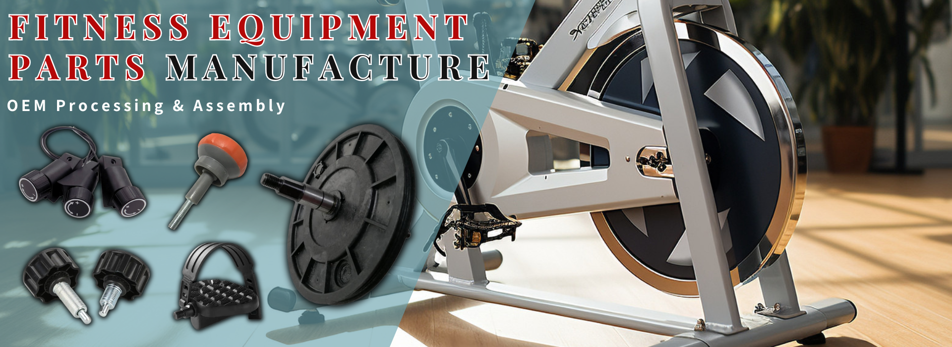 Fitness equipment parts processing