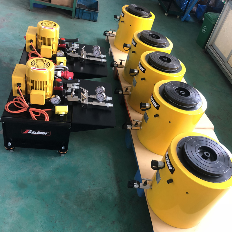 500Ton Cylinders and Power Pack Sets For China RAILWAY 12TH BUREAU GROUP CO.