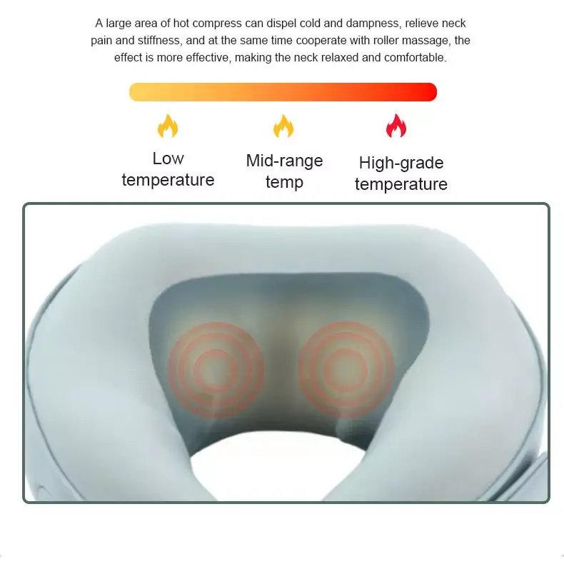 U shaped neck massage pillow