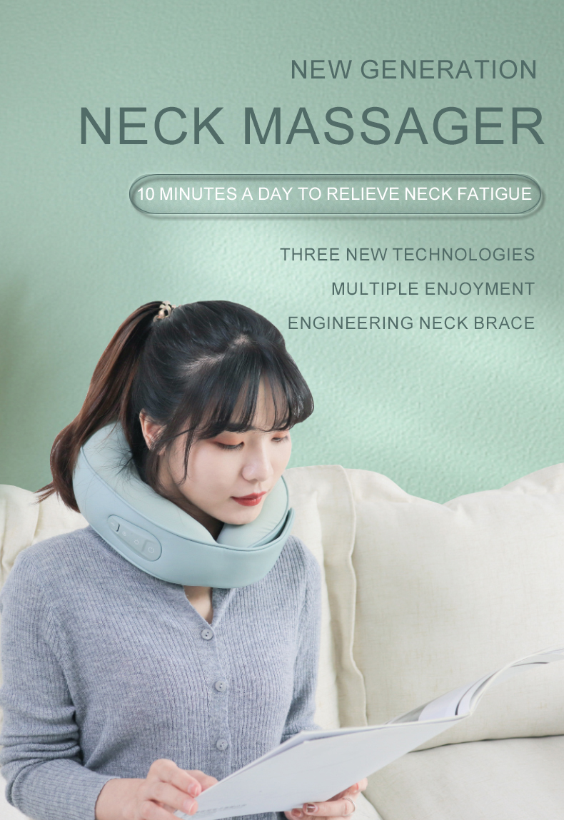 U shaped neck massage pillow