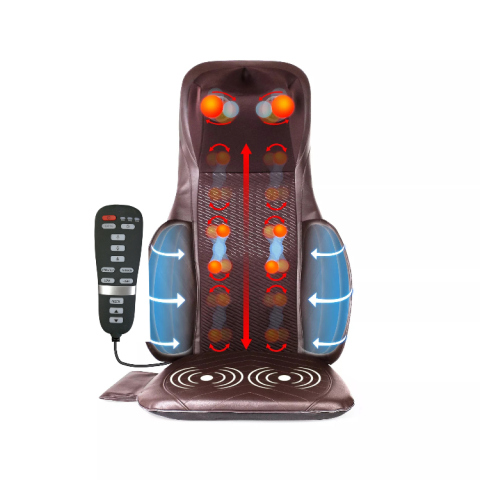 Helkroppselektrisk Shiatsu Nacke Ryggkudde Massager Med Värme