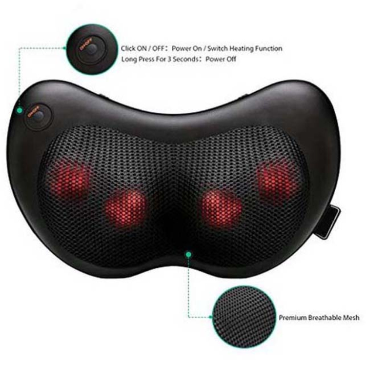 Almofada de massagem elétrica com calor