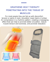 Foldable Shiatus Stretching Heating Airbags Massage Mattress