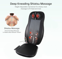 Almofada de massagem Shiatsu para cadeira com calor