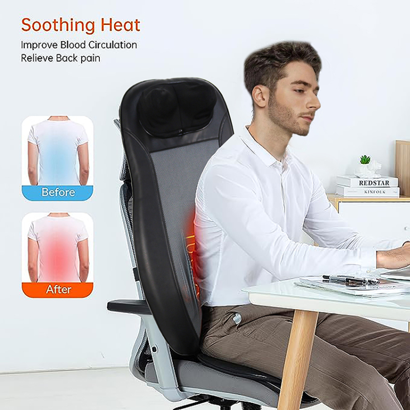 Almofada de massagem Shiatsu para cadeira com calor