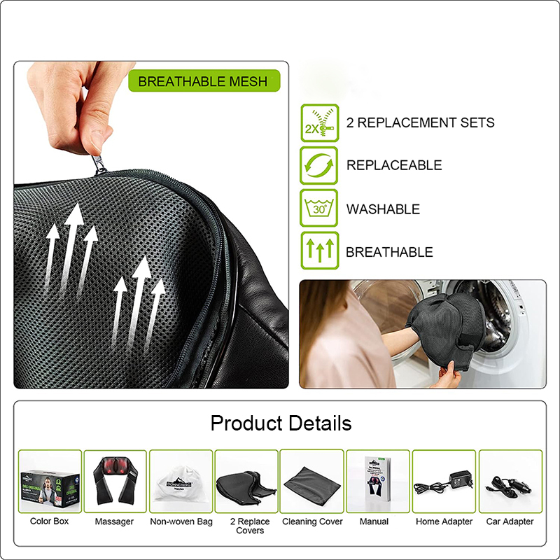 Electric Tapping Kneading Pillow Shoulder Neck Massager