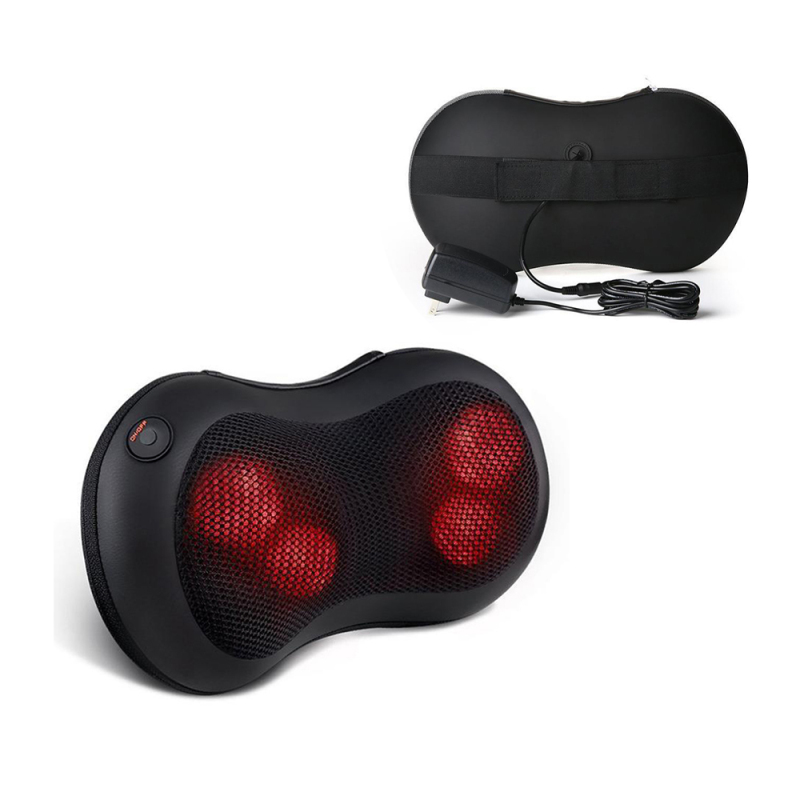 Almohada de masaje Shiatsu inalámbrica para cuello y espalda